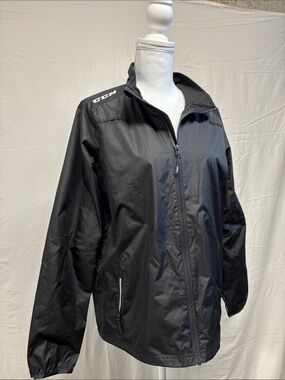 CCM Youth Black Utility Windbreaker Jacket